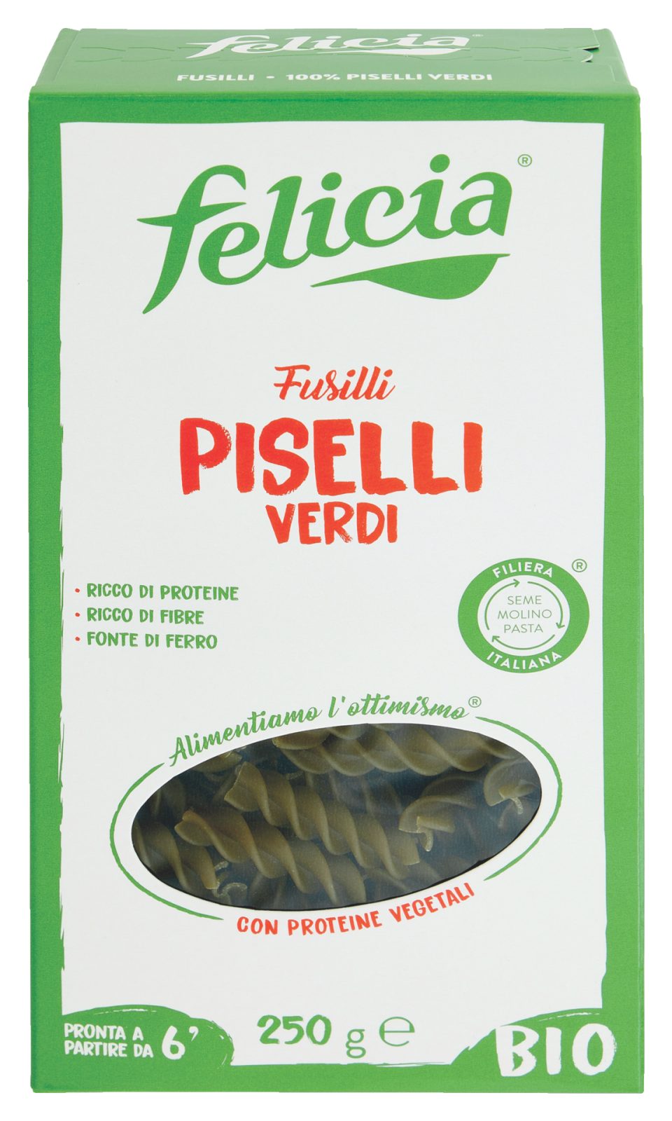 Fusilli Piselli Verdi Bio