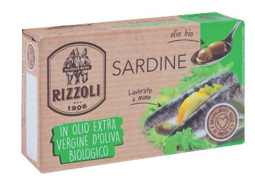 Sardine in Olio Extra Vergine di Oliva Biologico - Rizzoli Emanuelli - 120 g