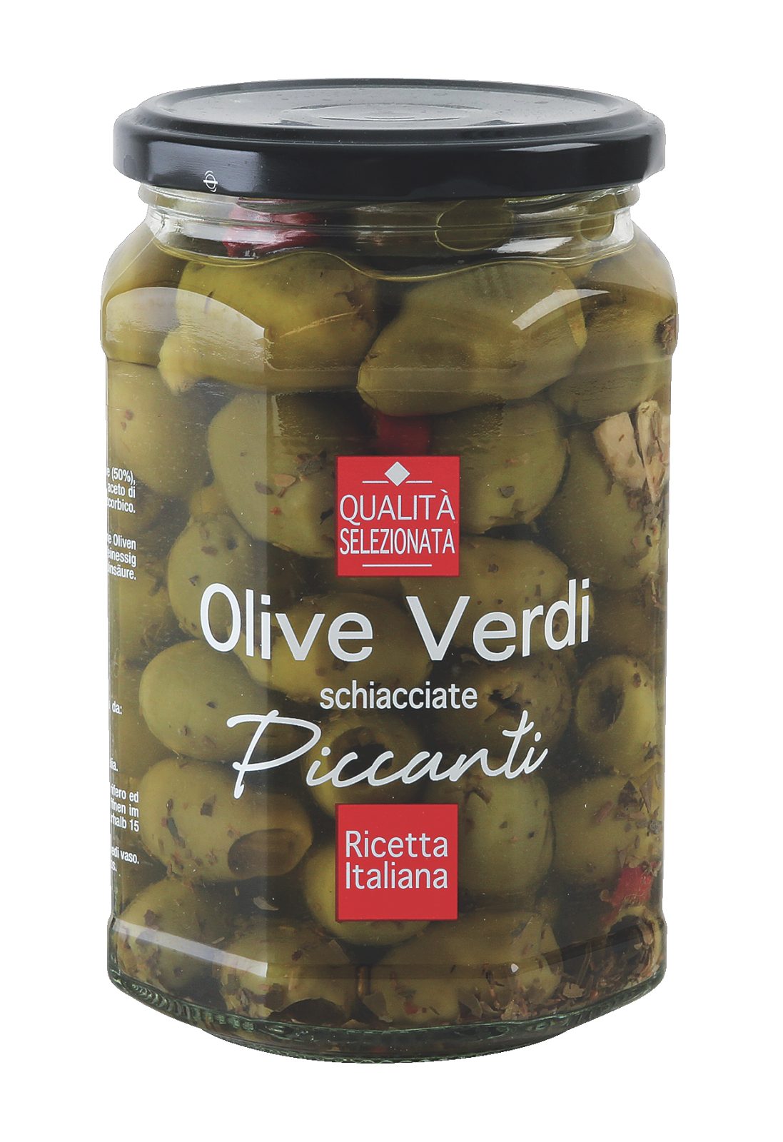 Olive Verdi Piccanti Qualità Selezionata