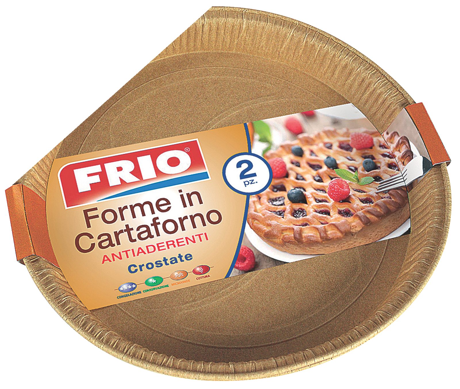 Forme in Cartaforno antiaderenti Crostate
- 2 pezzi