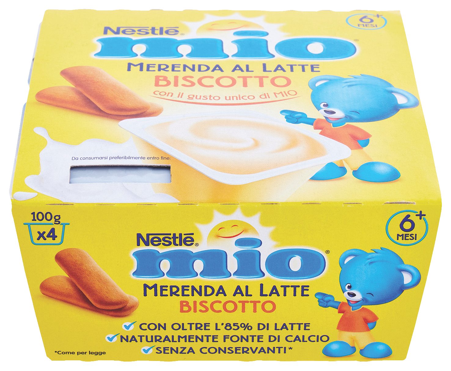 Merenda Mio al Latte Biscotto
