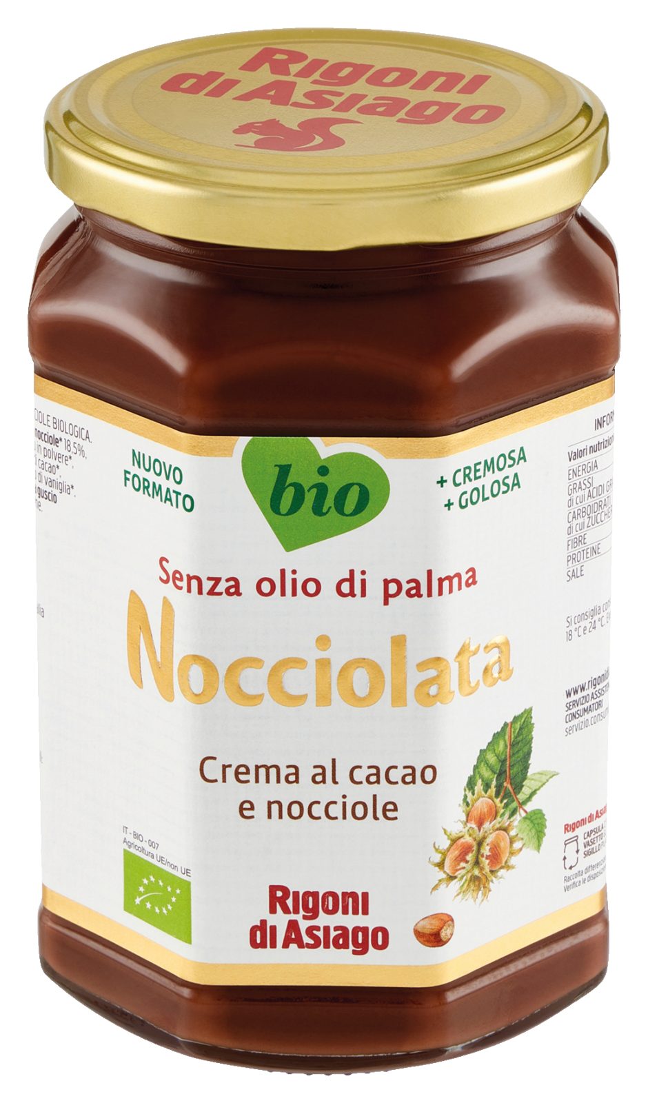 Bio-Haselnusscreme Nocciolata klassisch