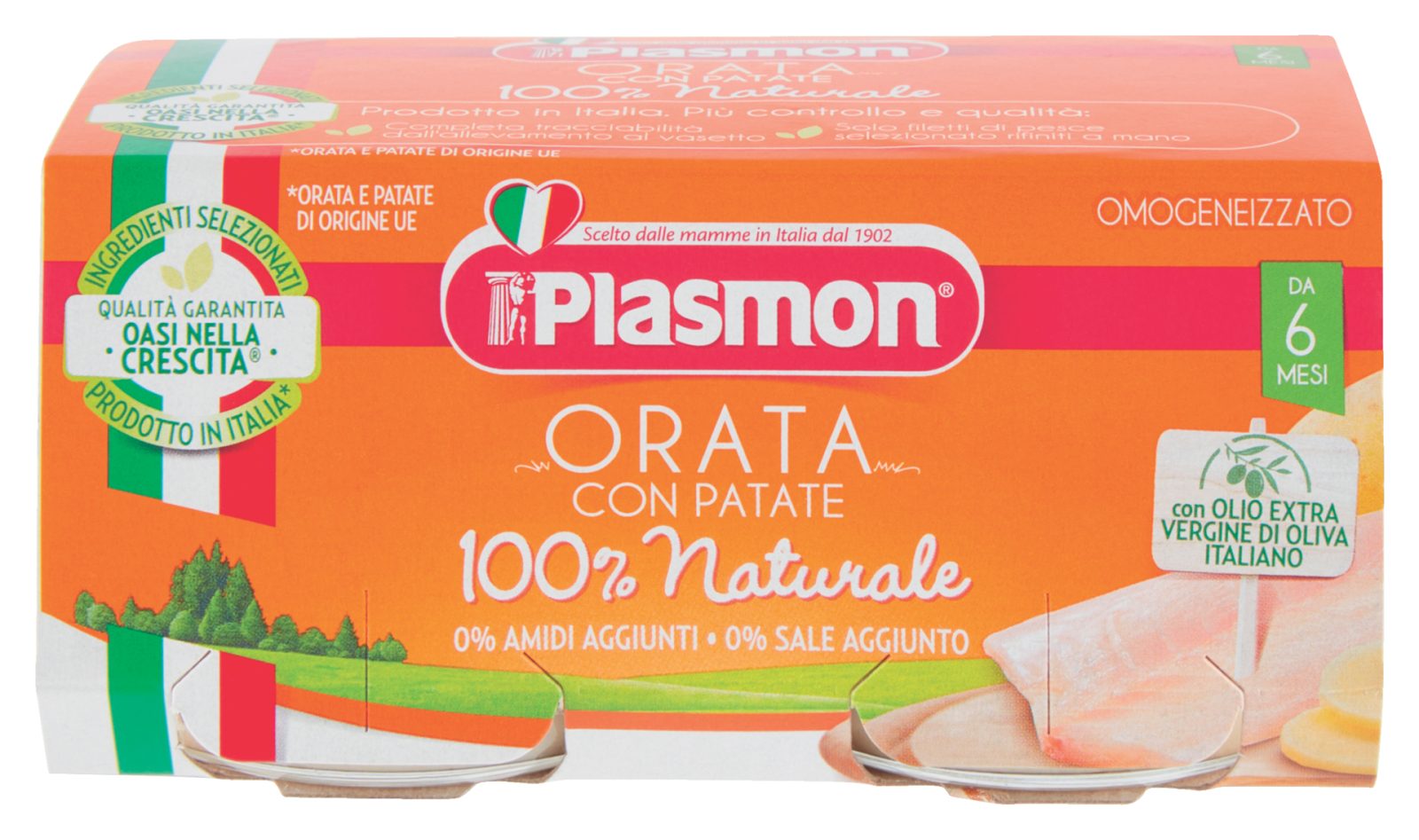 Omogeneizzato Orata con patate