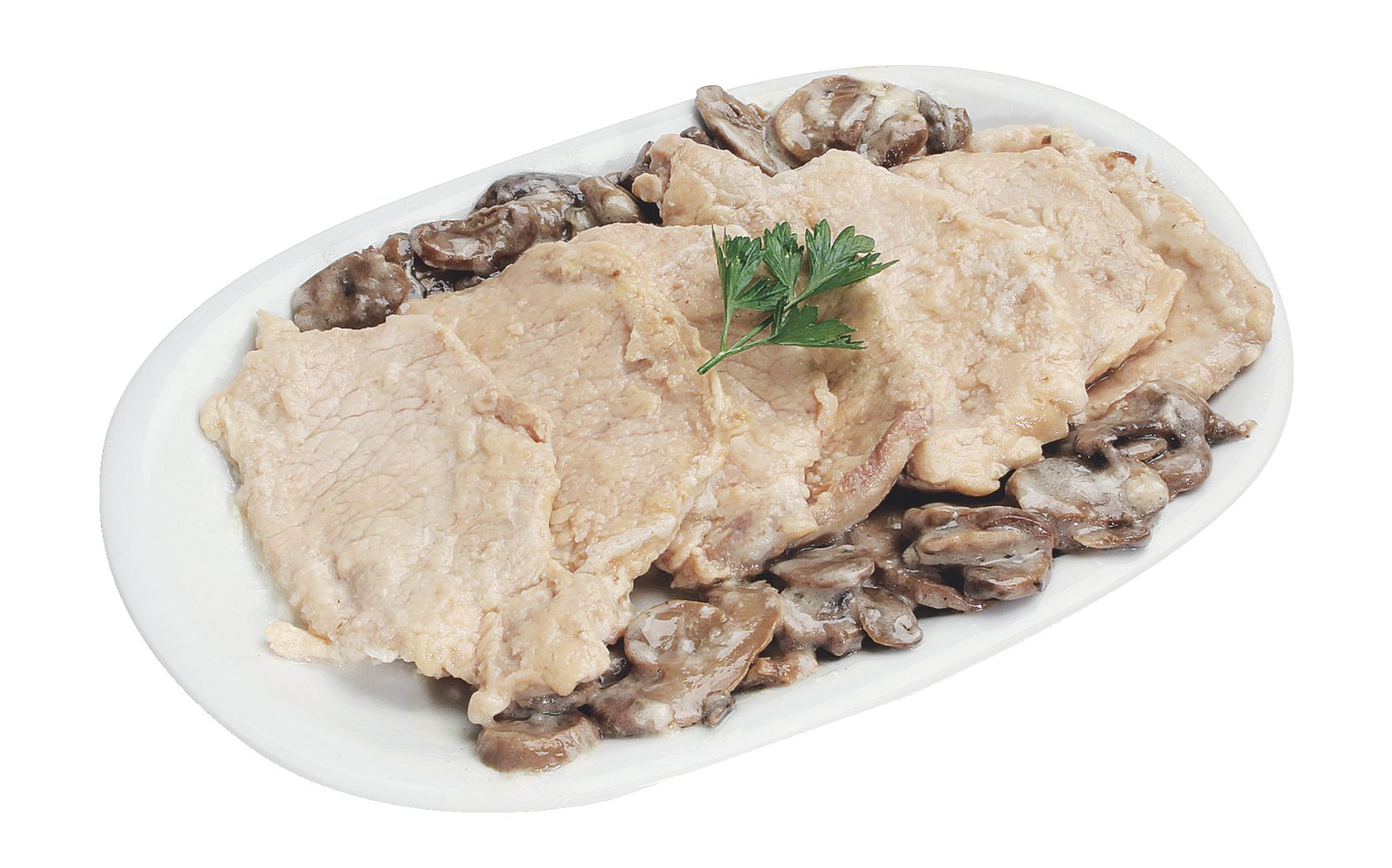 Kalbsschnitzel mit Pilzen