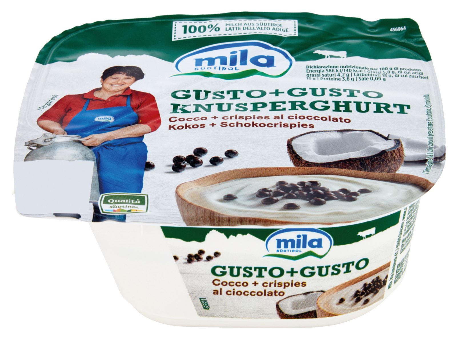Gusto+Gusto Kokosjoghurt + Schoko-Crispies