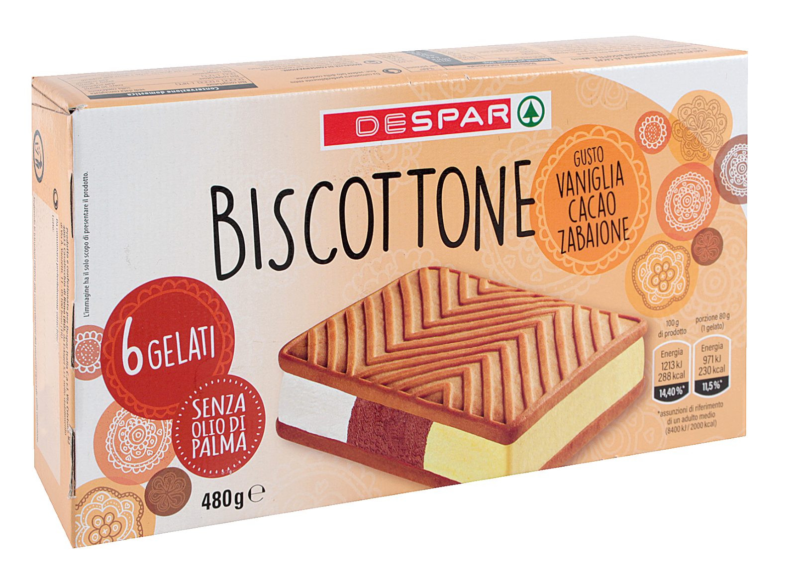 6 Gelati Biscottone