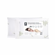 Set 2 guanciali in memory con fodera con aloe vera