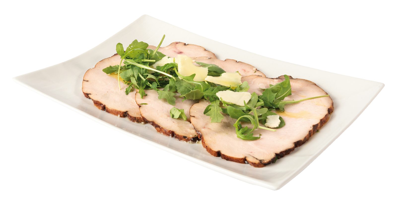 Truthahnbraten mit Rucola und Käse