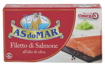 Filetti di Salmone in Olio di Oliva - AS do MAR - 150 g
