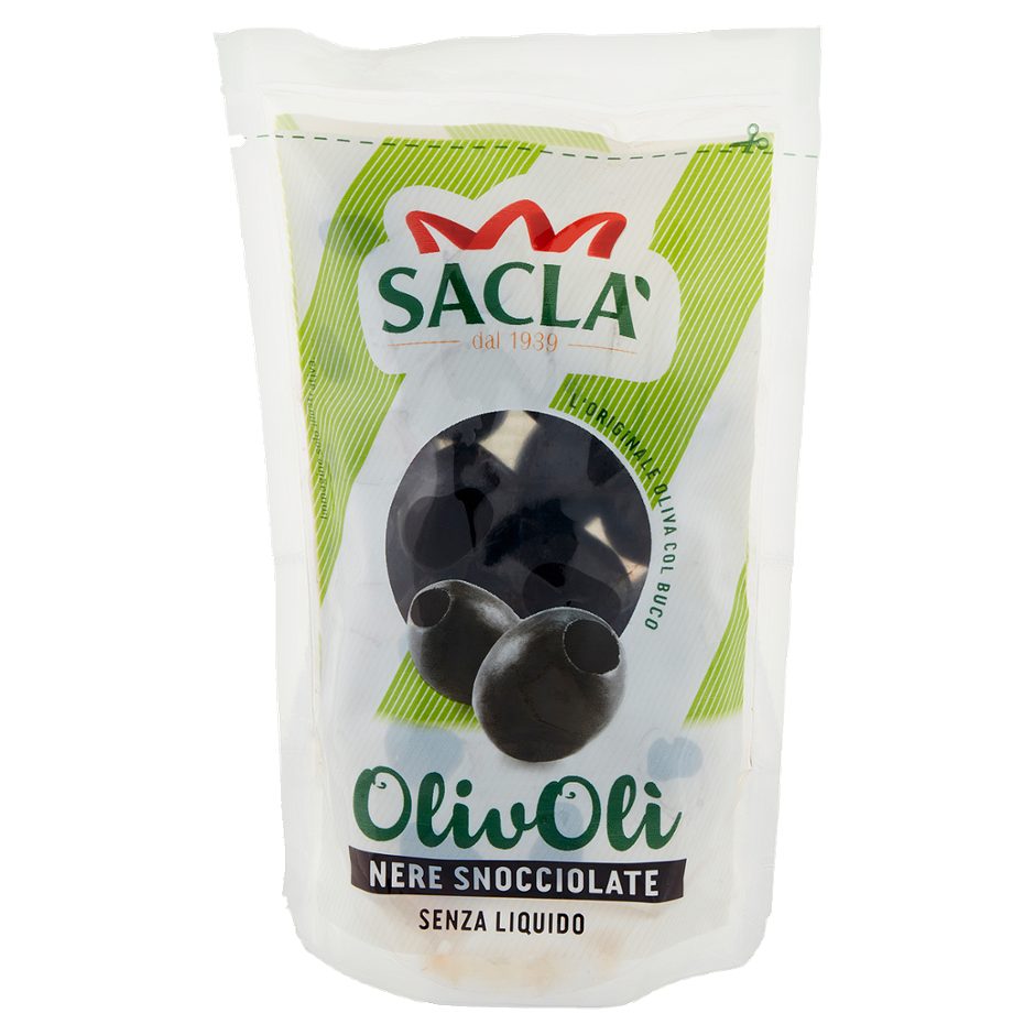 Olive nere Snocciolate Senza Liquido OlivOlì