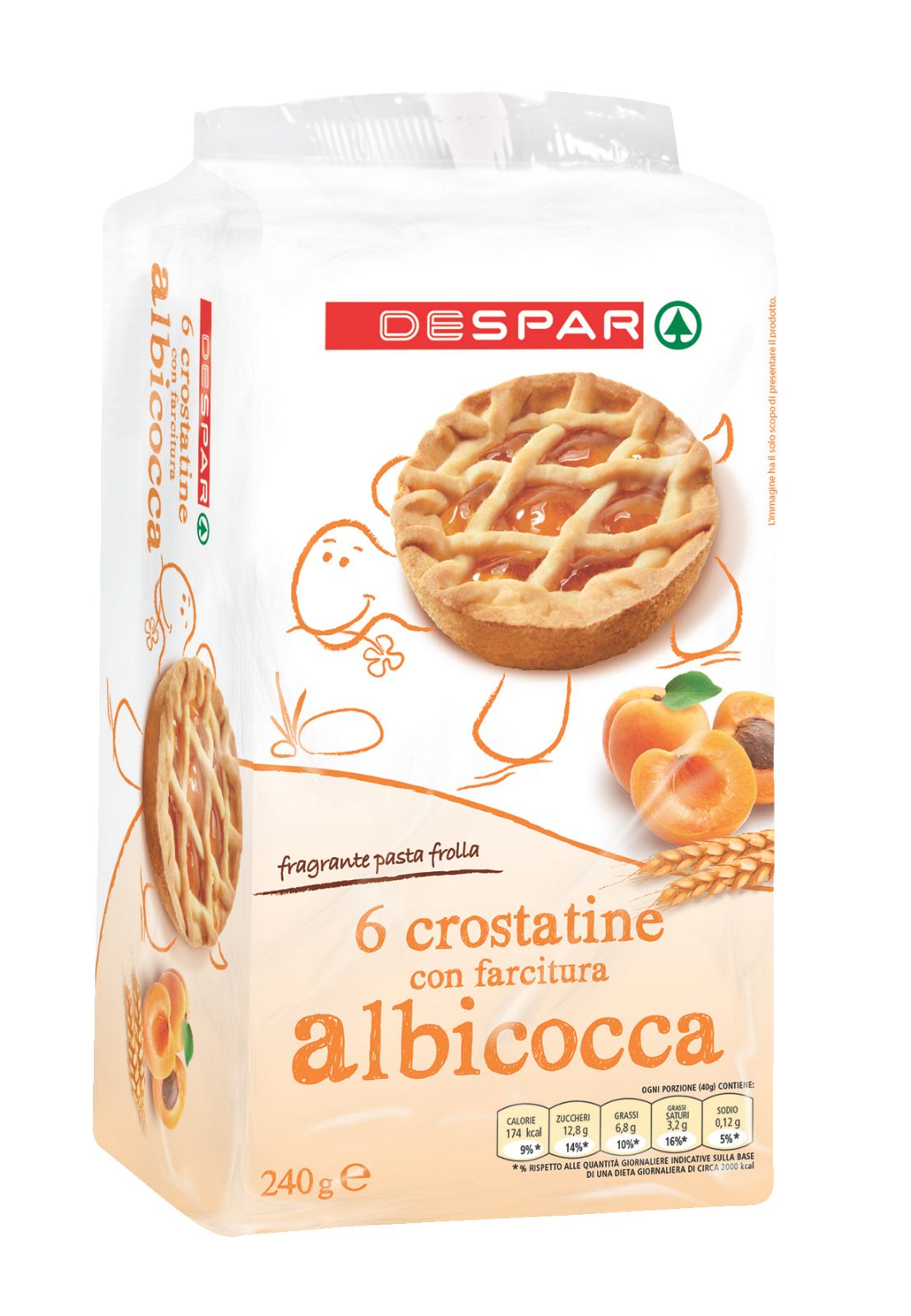 Mürbteigtörtchen mit Aprikose