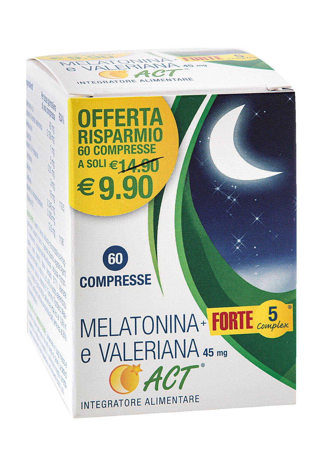 Melatonina e valeriana ACT5 Complex