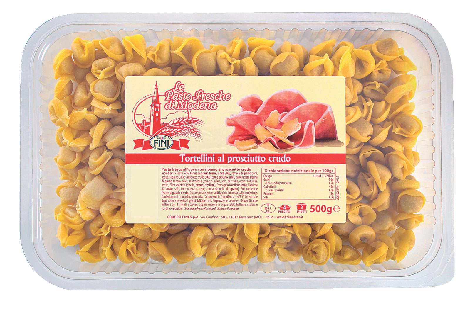 Frische gefüllte Teigwaren 