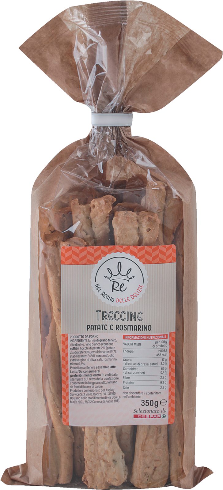 Treccine patate rosmarino