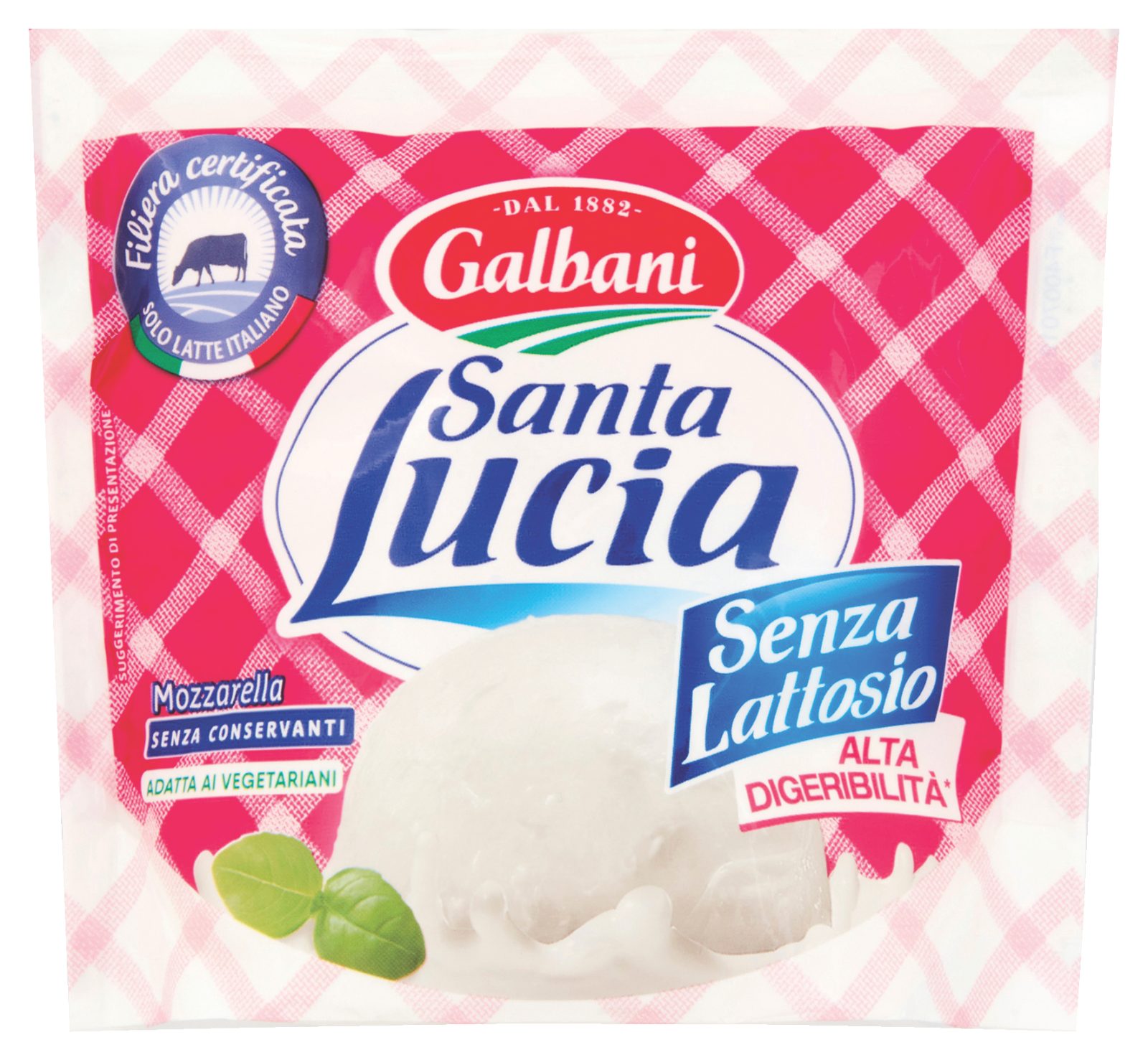 Mozzarella Santa Lucia senza lattosio 
