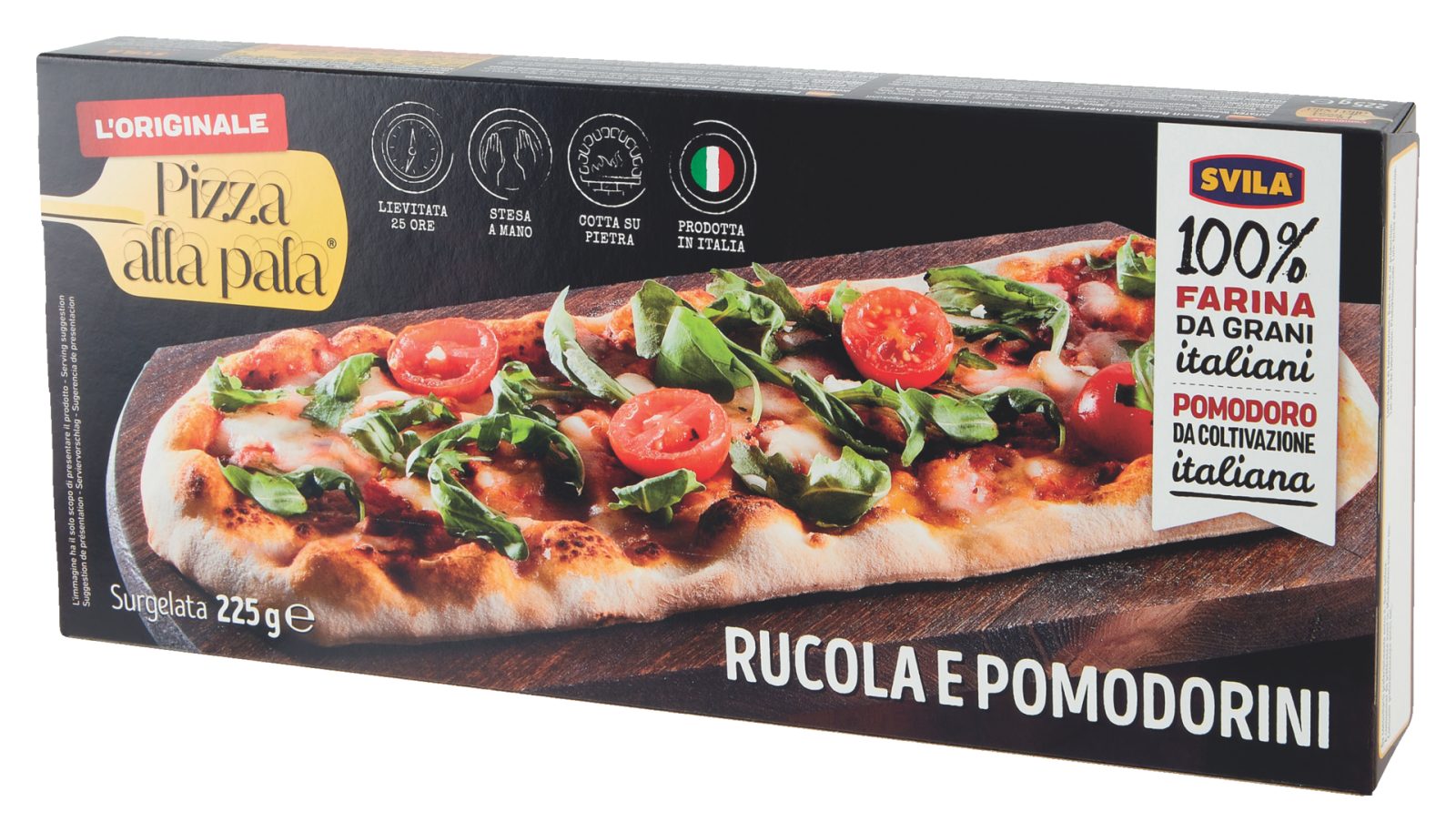 Pizza Pala mit Rucola und Kirschtomaten