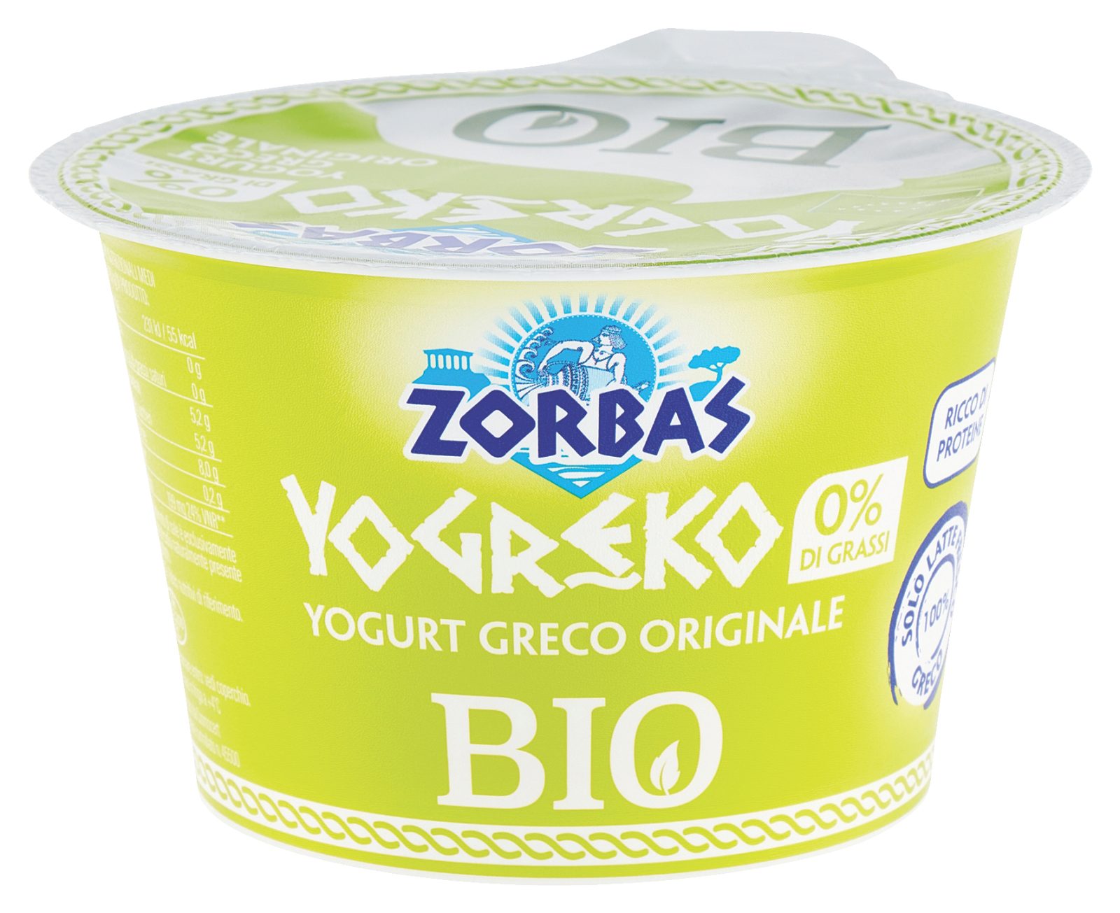Yogurt greco originale Yogreko Bio 0% di grassi