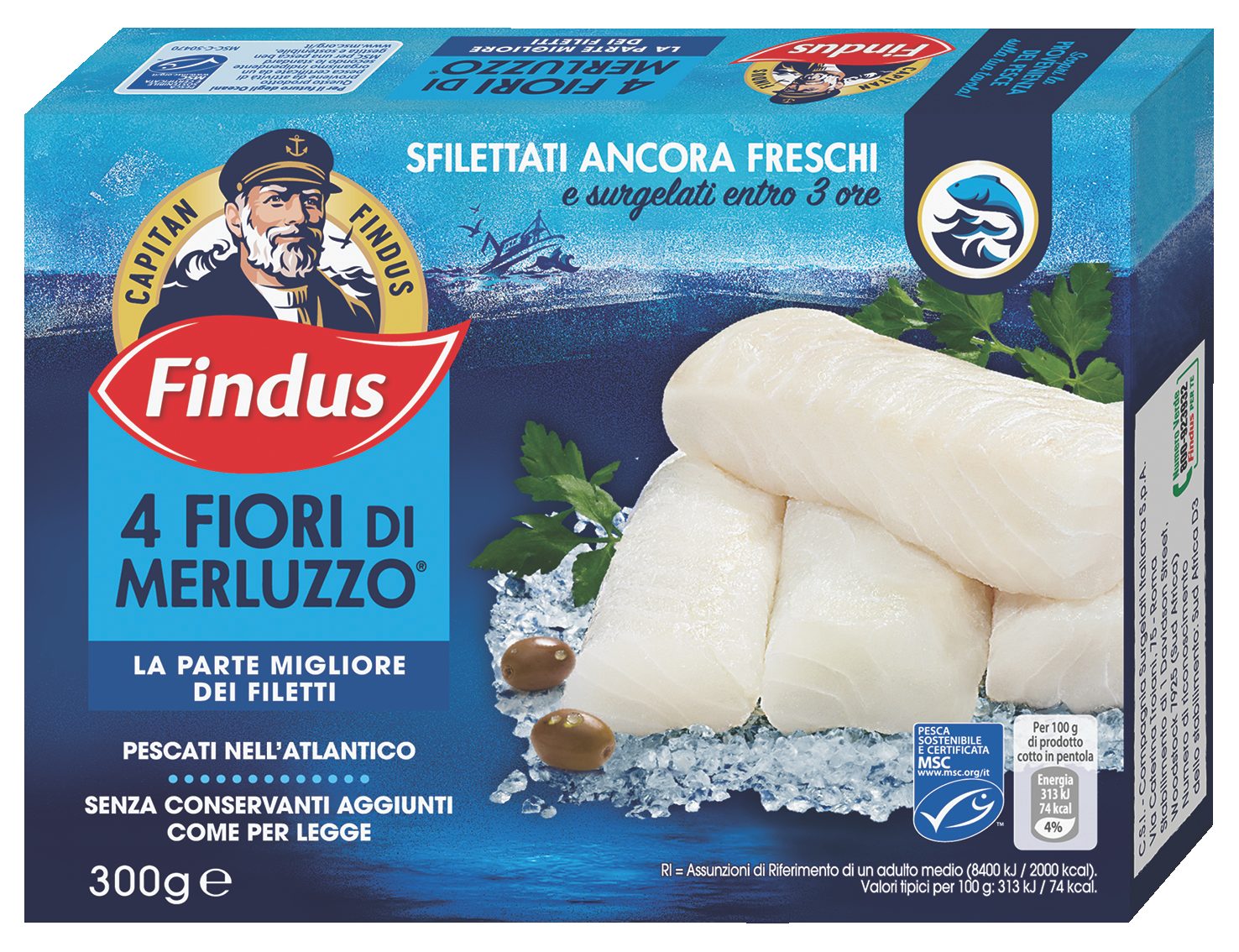 4 Fiori di Merluzzo surgelati