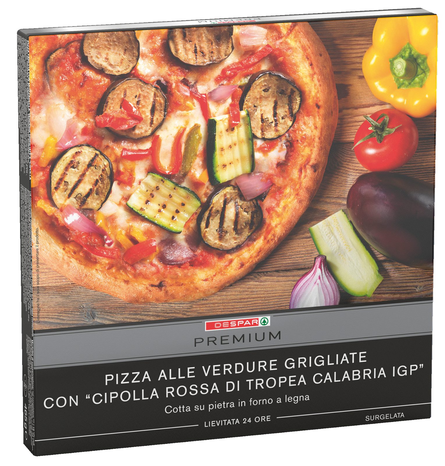 Pizza alle Verdure Grigliate con Cipolla Rossa di Tropea Calabria IGP surgelata