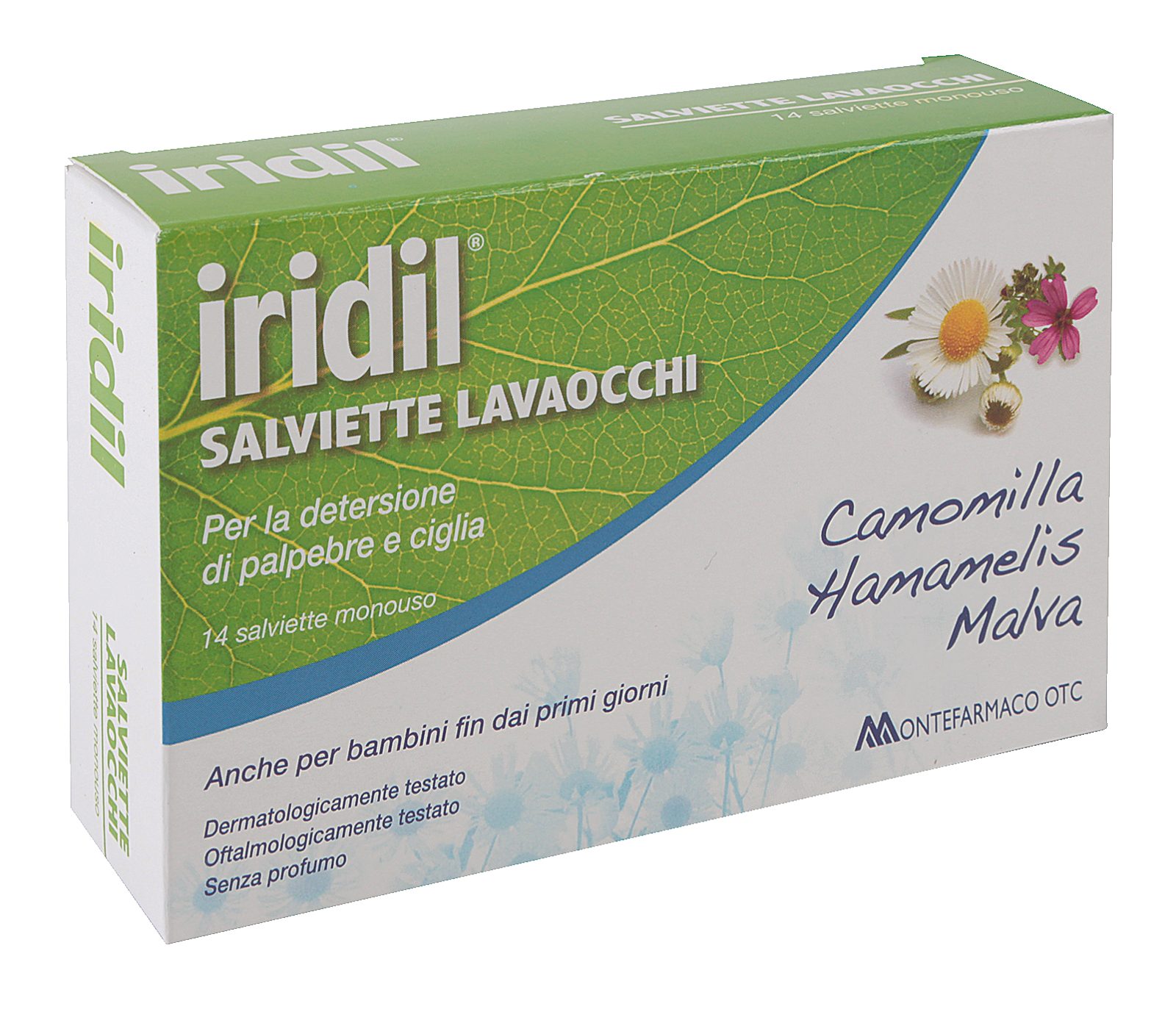 Iridil salviette lavaocchi monouso