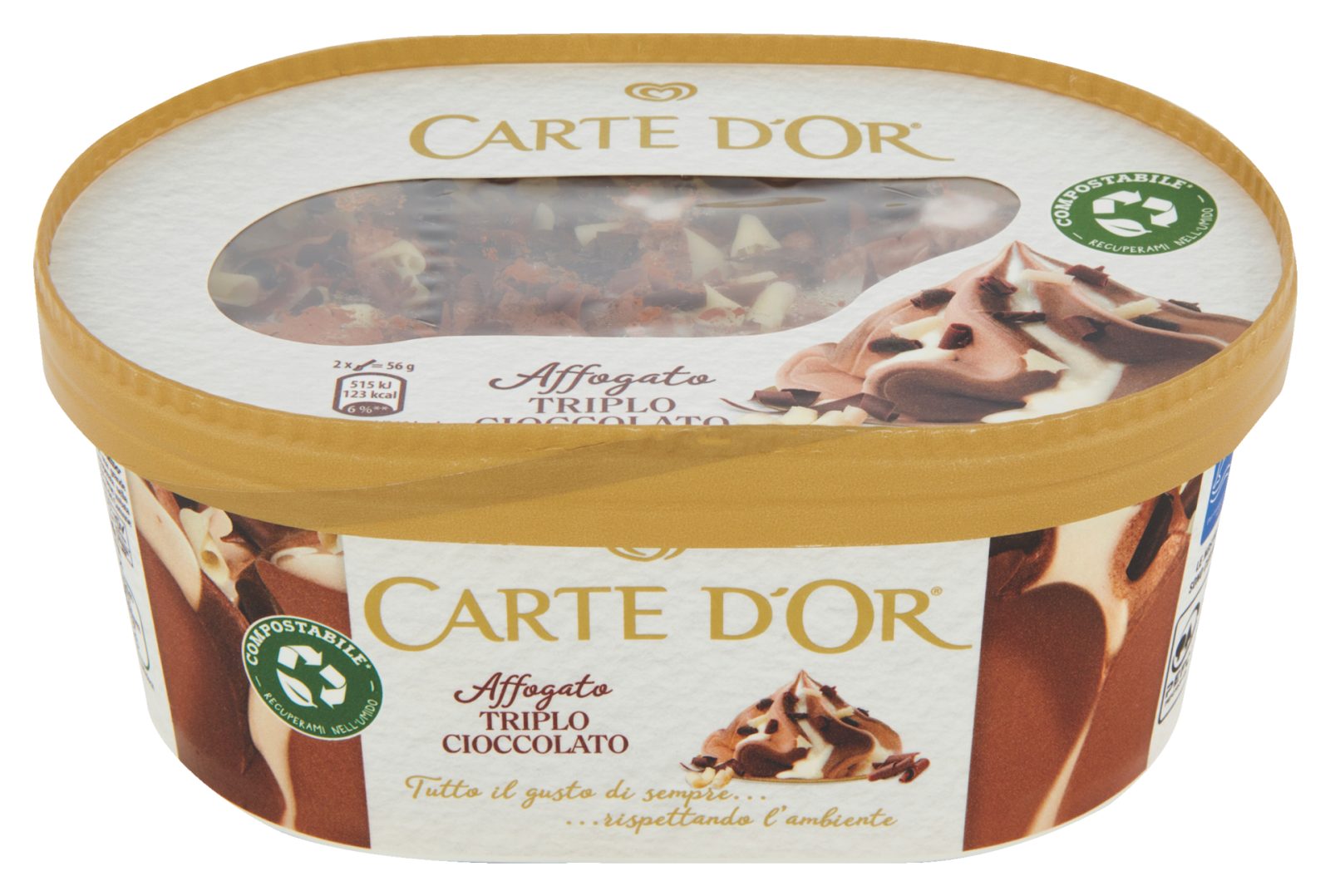 Gelato Affogato Carte d'Or Triplo Cioccolato
