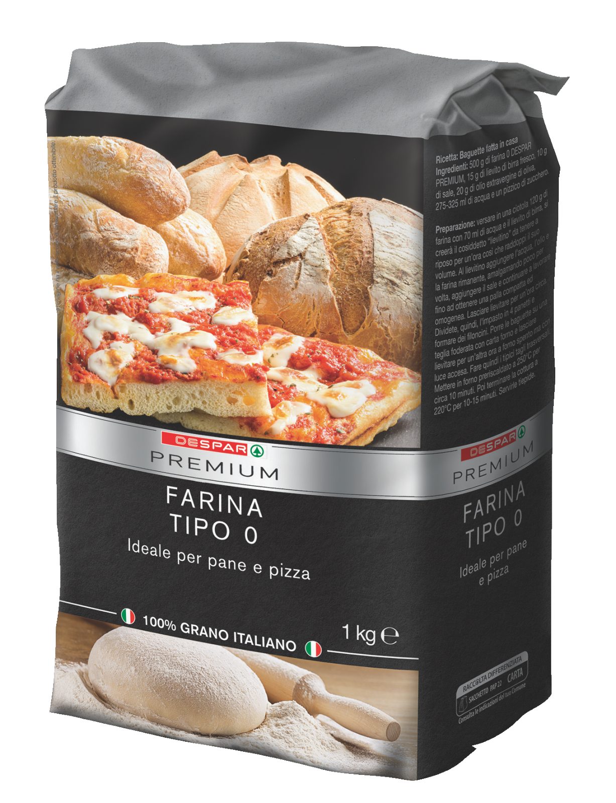 Mehl Type 0 für Brot und Pizza