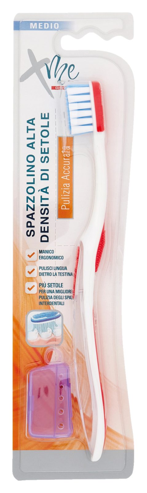 Spazzolino Alta Densità di Setole Medio