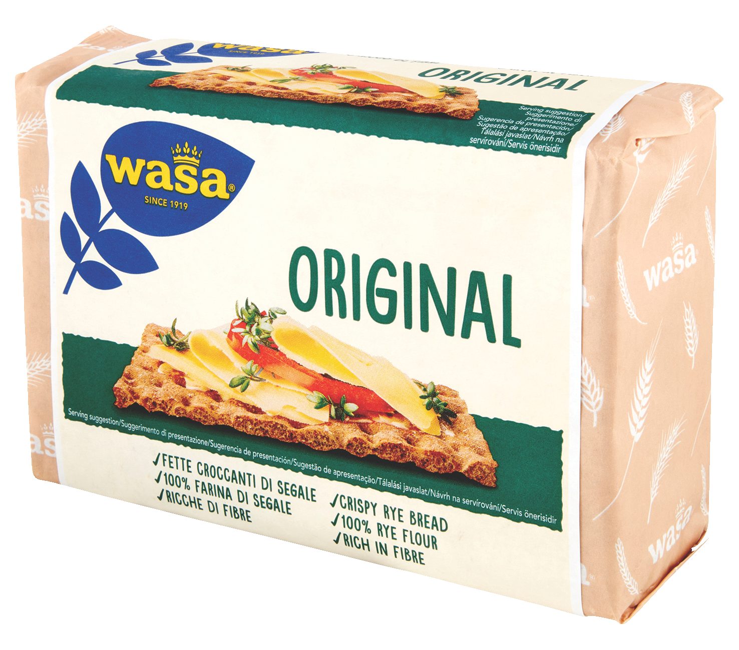Original Cracker con 100% Farina di Segale Ricchi di Fibre