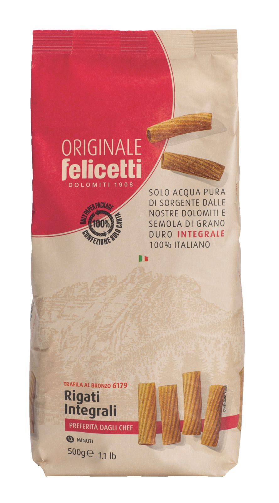 Penne rigate integrali