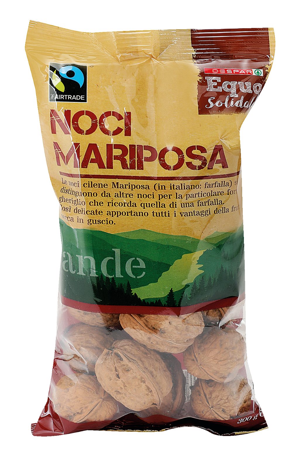 Walnüsse Mariposa mit Schale