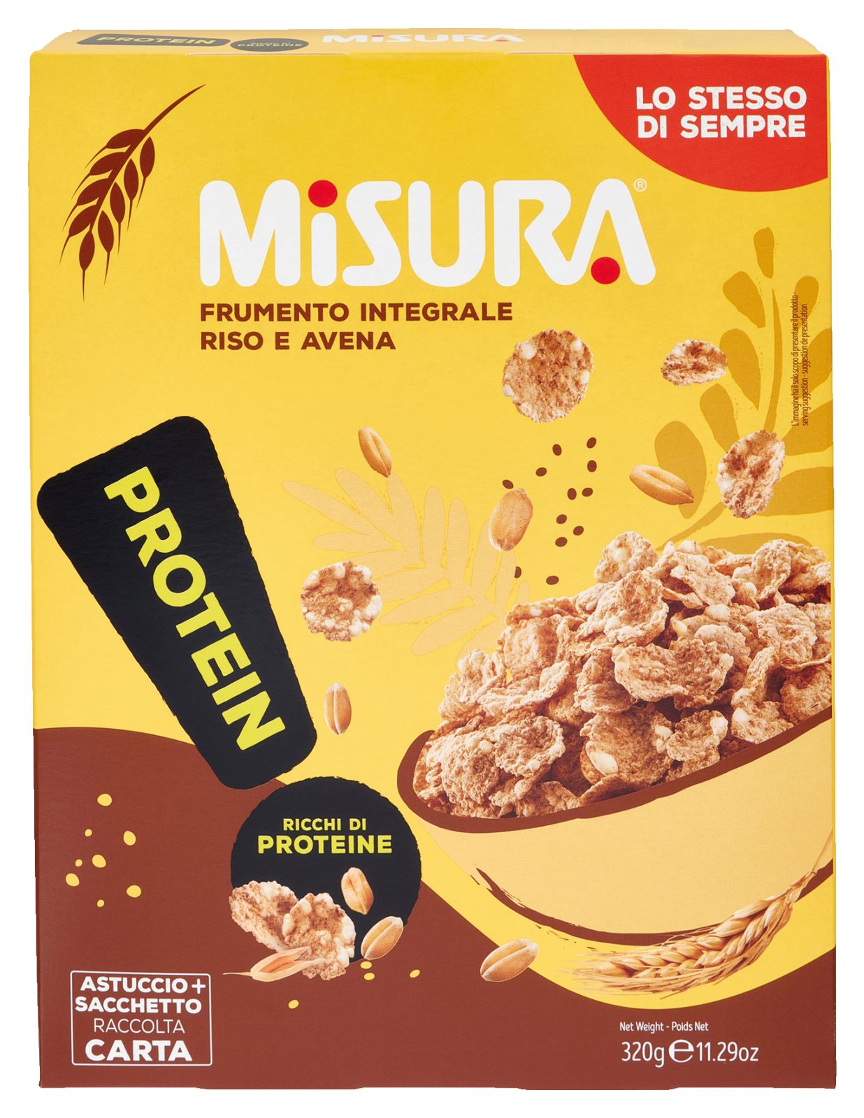 Protein Frumento Integrale, Riso e Avena