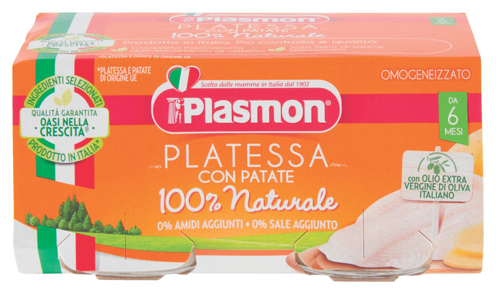 Omogeneizzato Platessa con patate