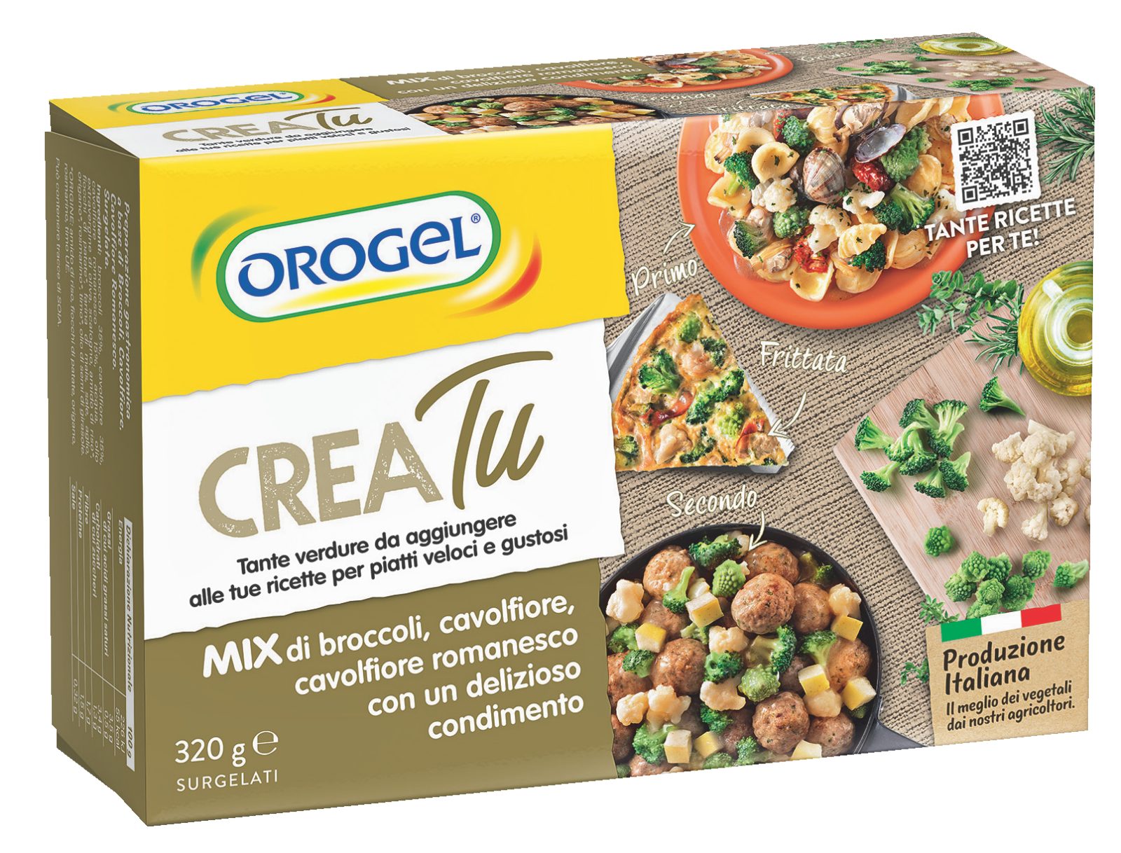 Crea Tu Mix di broccoli, cavolfiore, cavolfiore romanesco surgelati