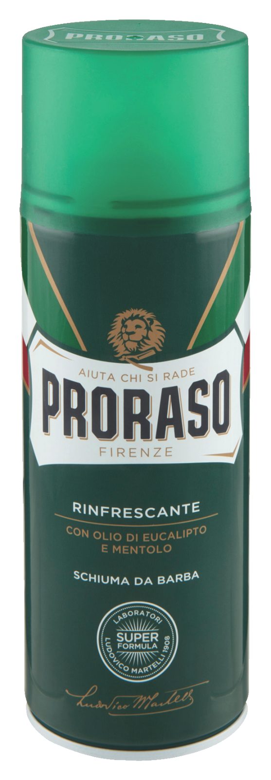 Schiuma da barba all'eucalipto