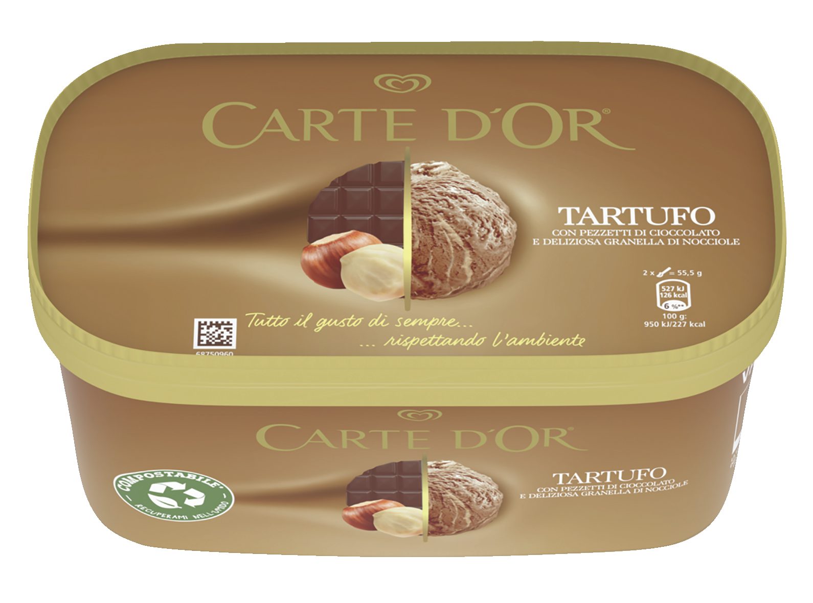 Gelato gusto tartufo