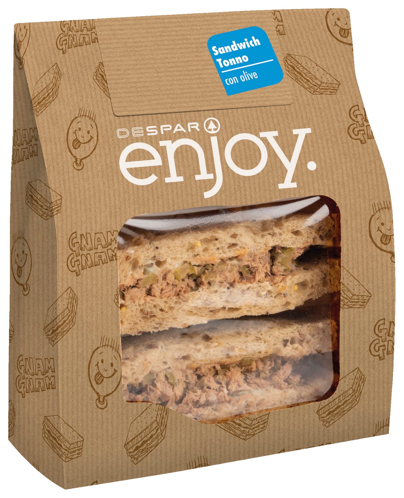 Sandwich mit Thunfisch und Oliven 