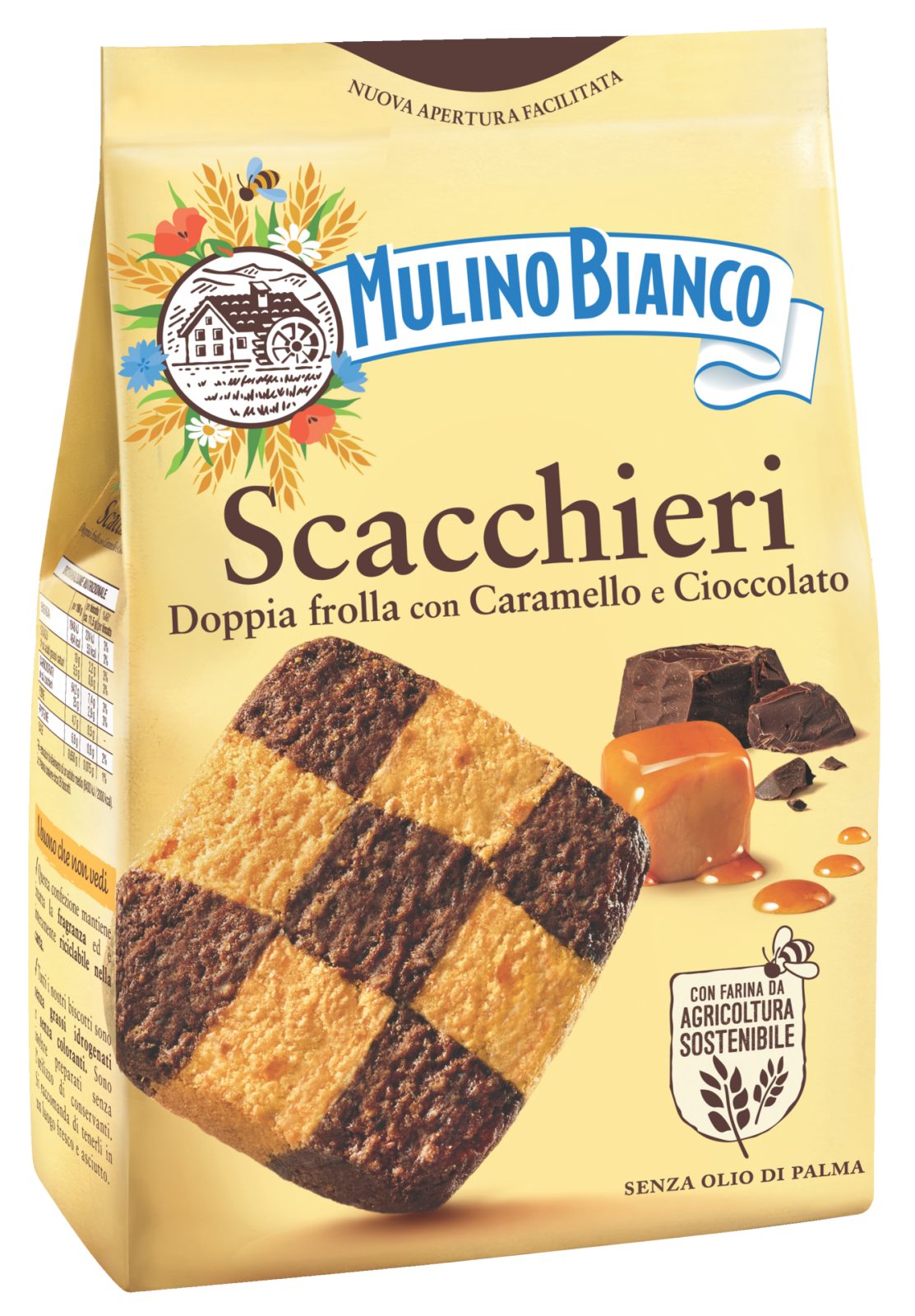 Biscotti Scacchieri Frolla con Caramello e Cioccolato