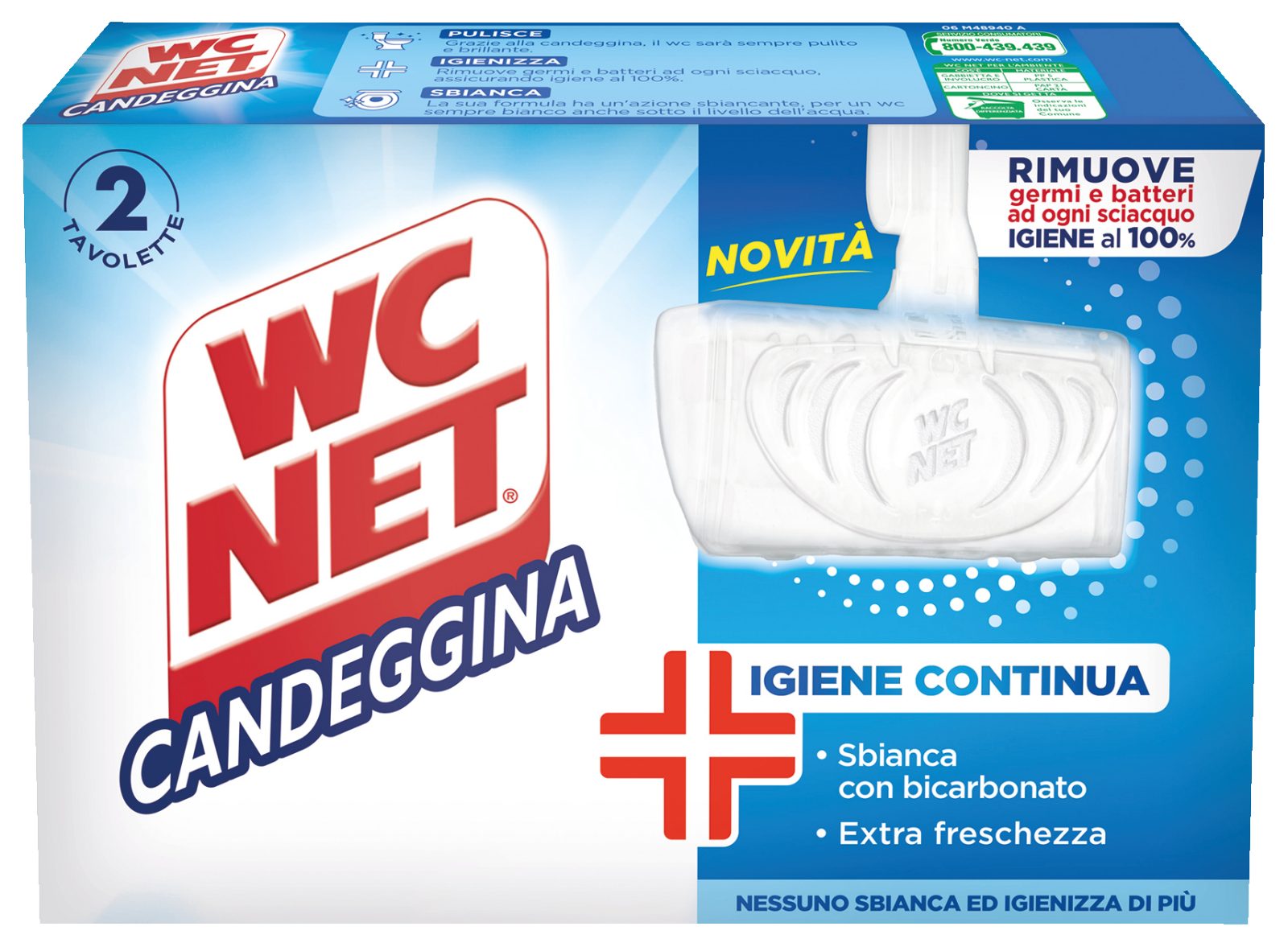 WC-Steine mit Bleichmittel 