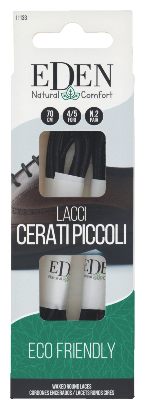 Lacci Cerati Piccoli 70 cm 4/5 Fori 2 Paia
