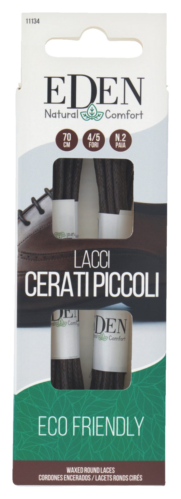 Lacci Cerati Piccoli 70 cm 4/5 Fori 2 Paia