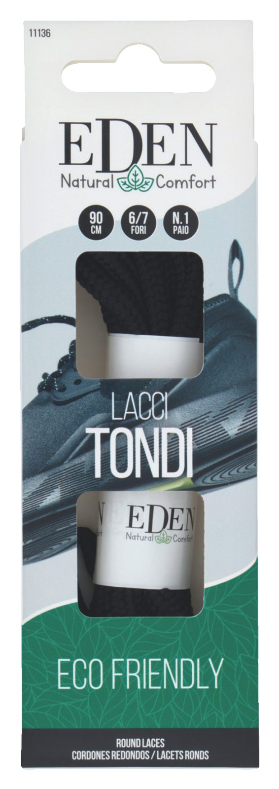 Lacci Tondi 90 cm 6/7 Fori 1 Paio