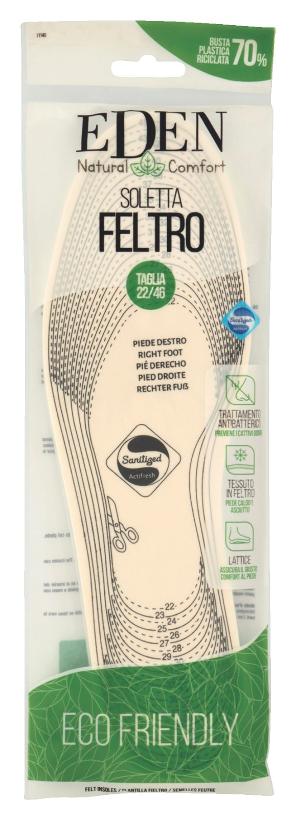 Soletta Feltro Antibatterico Eco