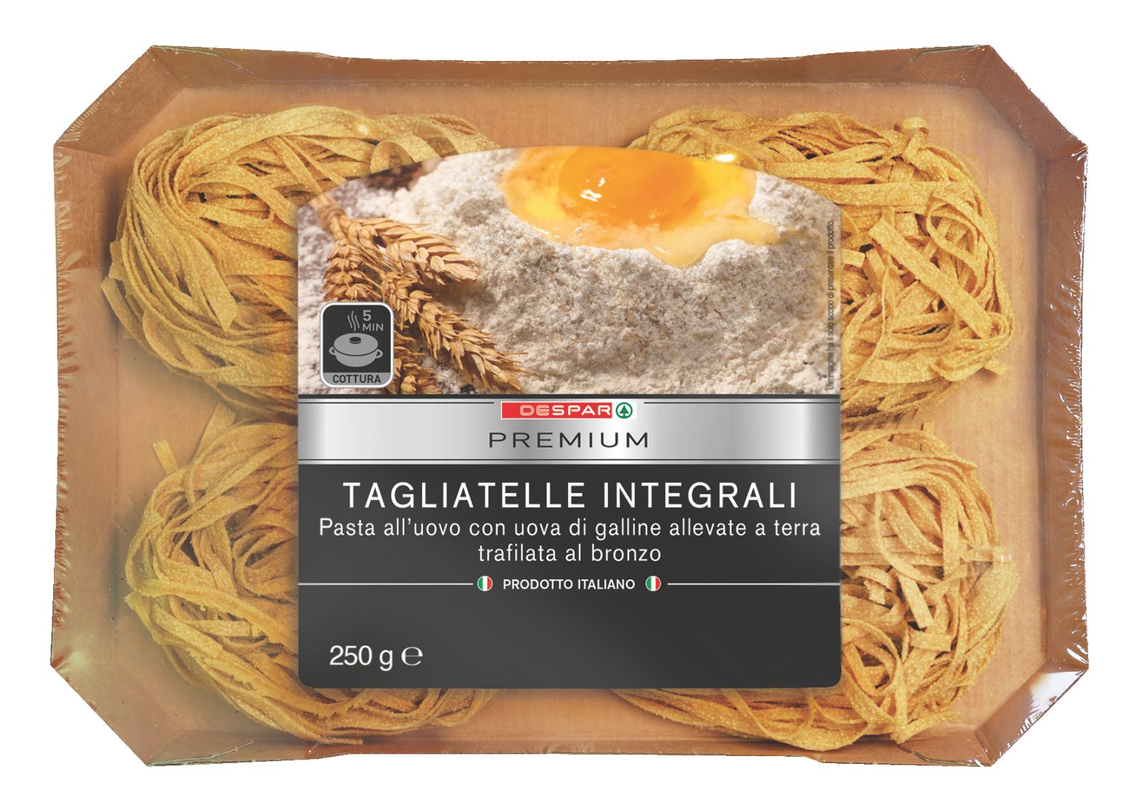 Pasta all'uovo Tagliatelle integrali