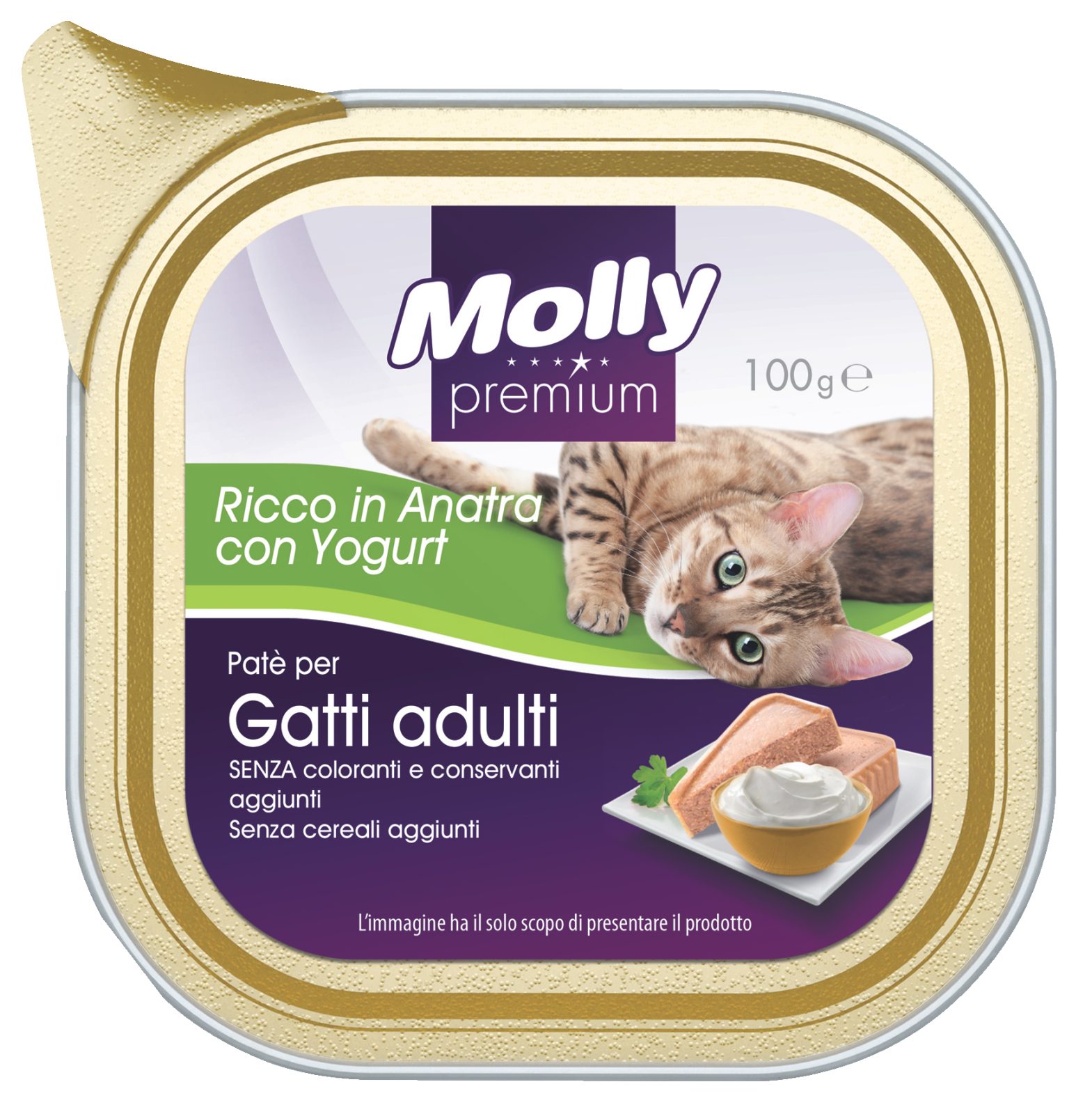 Patè per gatti Ricco in anatra con yogurt
