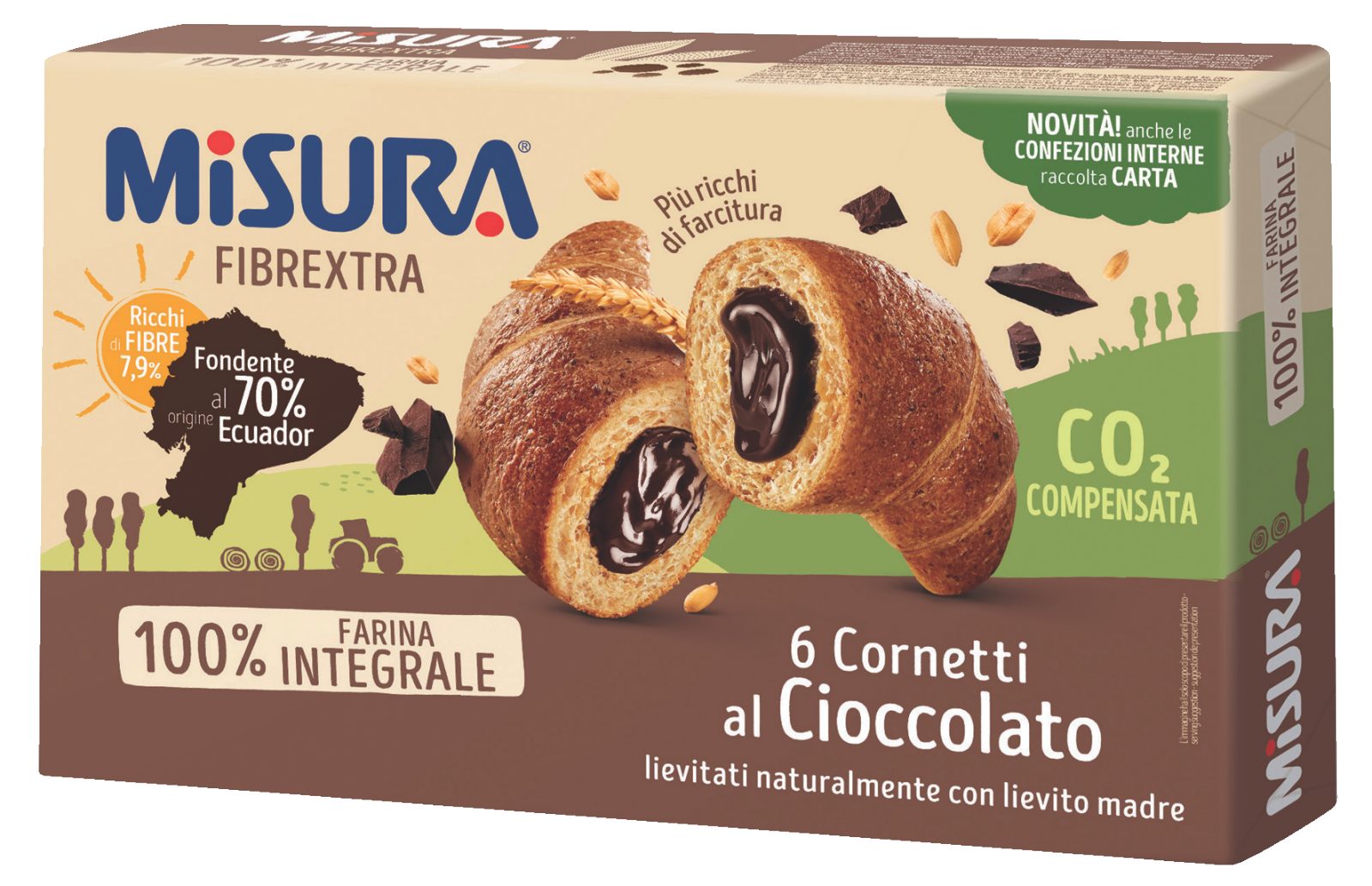 Fibrextra 6 Cornetti al Cioccolato