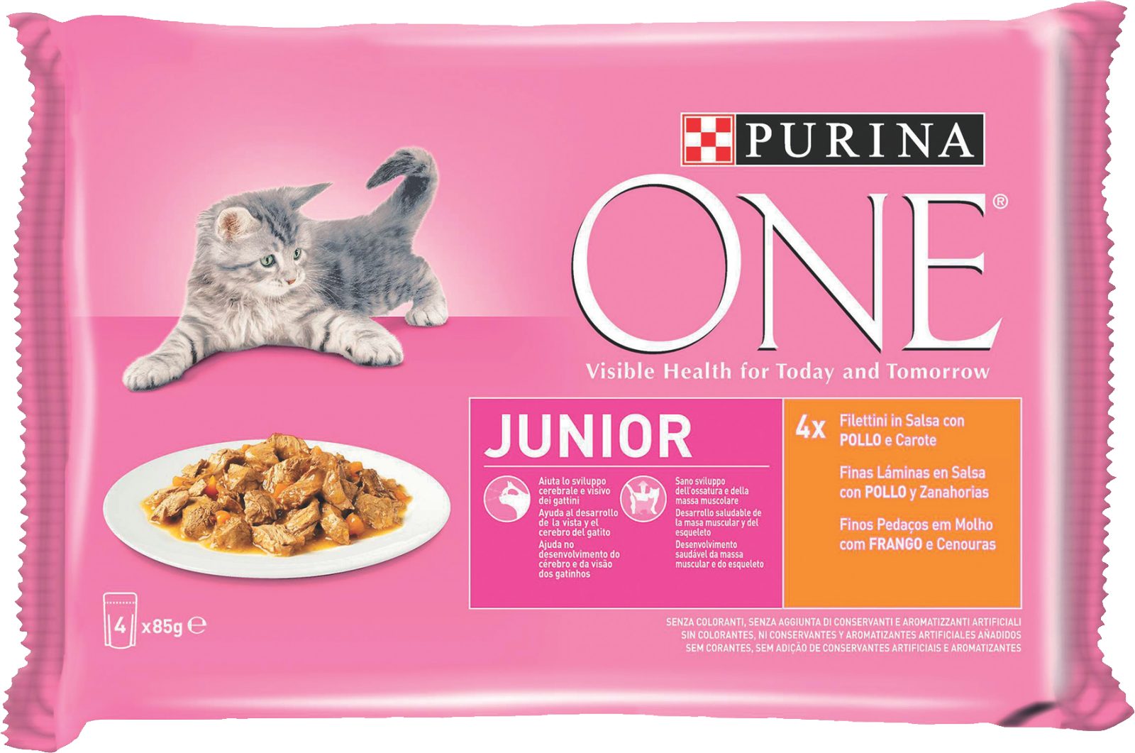 Alimento umido per gatto Junior Pollo