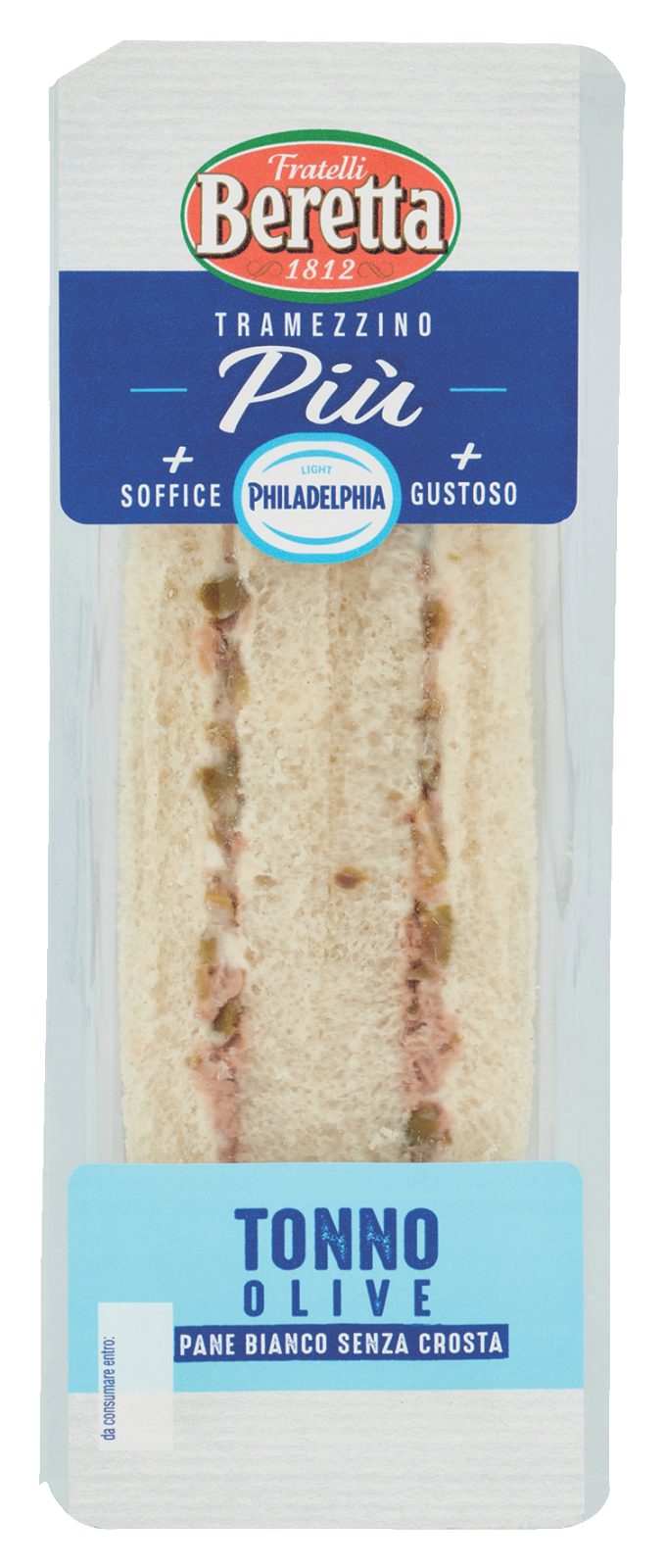 Tramezzino Leggero Tonno e Olive Philadelphia