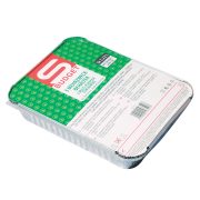 3 contenitori alluminio  con coperchio 4 porzioni