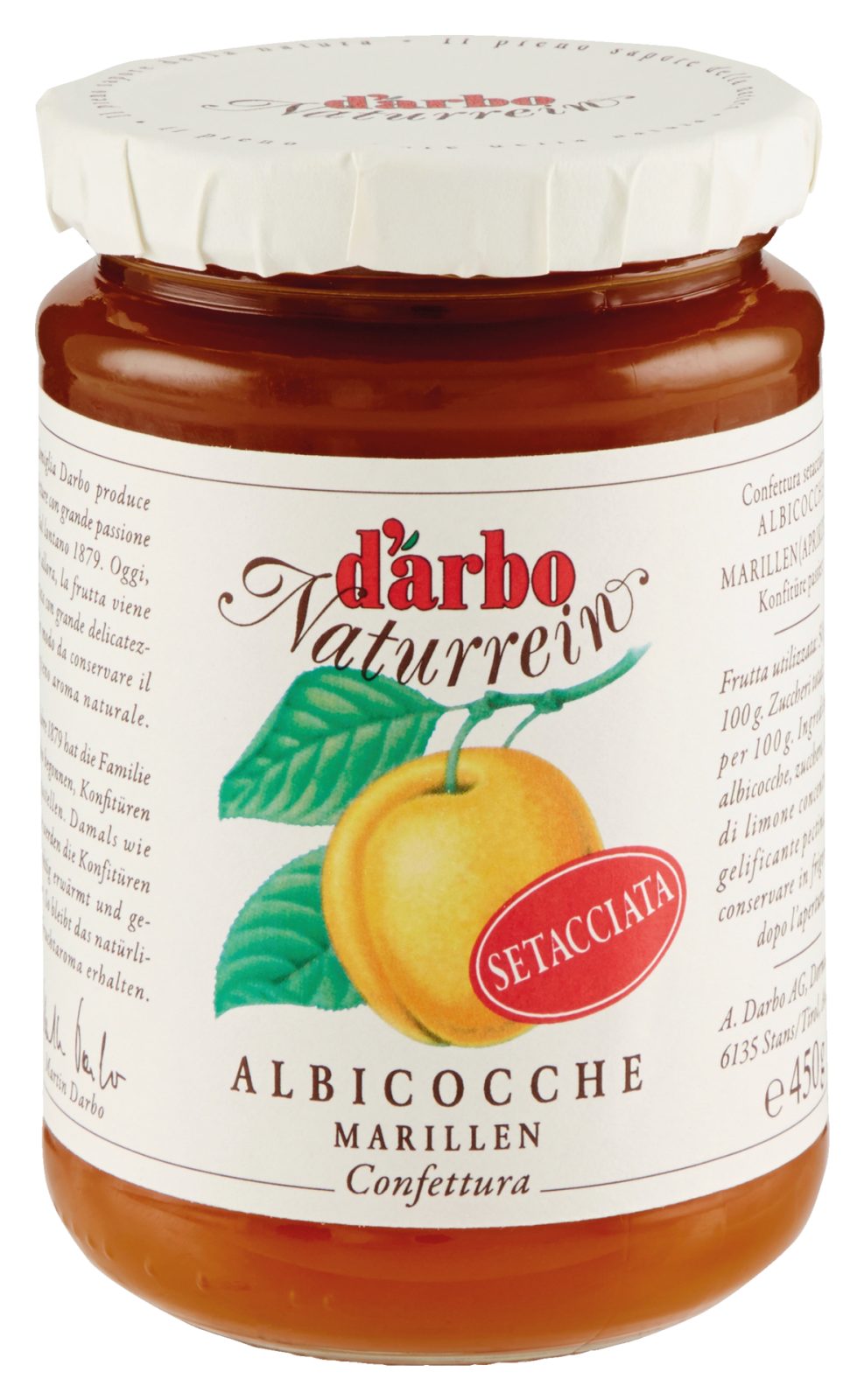 Naturrein Marmelade Gesiebte Aprikosen