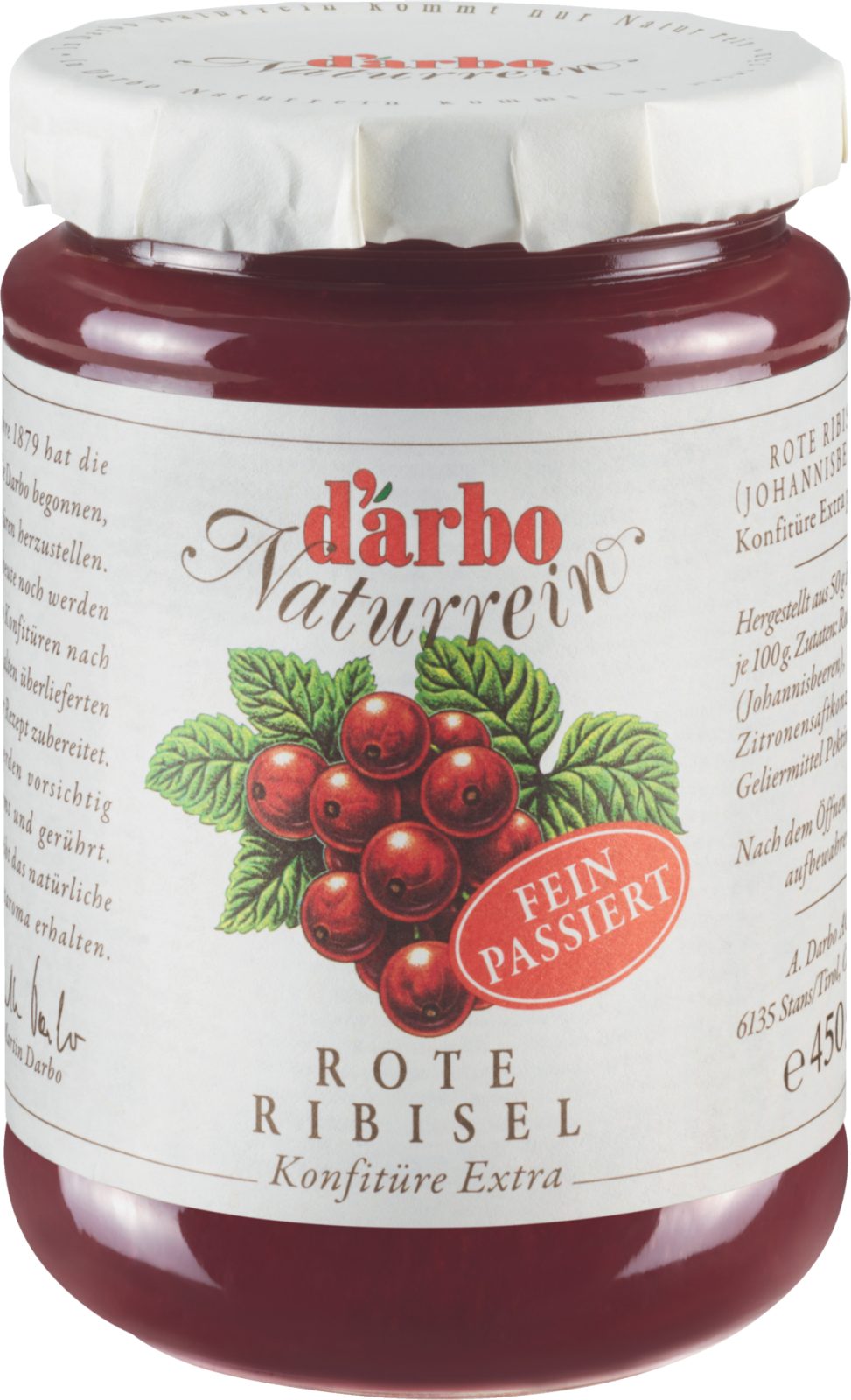 Confettura Naturrein Ribes rosso setacciato